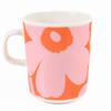 Marimekko Unikko pink and 75854 075854 Western Scandinavian Scandinavian design mug, 250ml, pattern, orange, 132, tableware, tableware, [product]