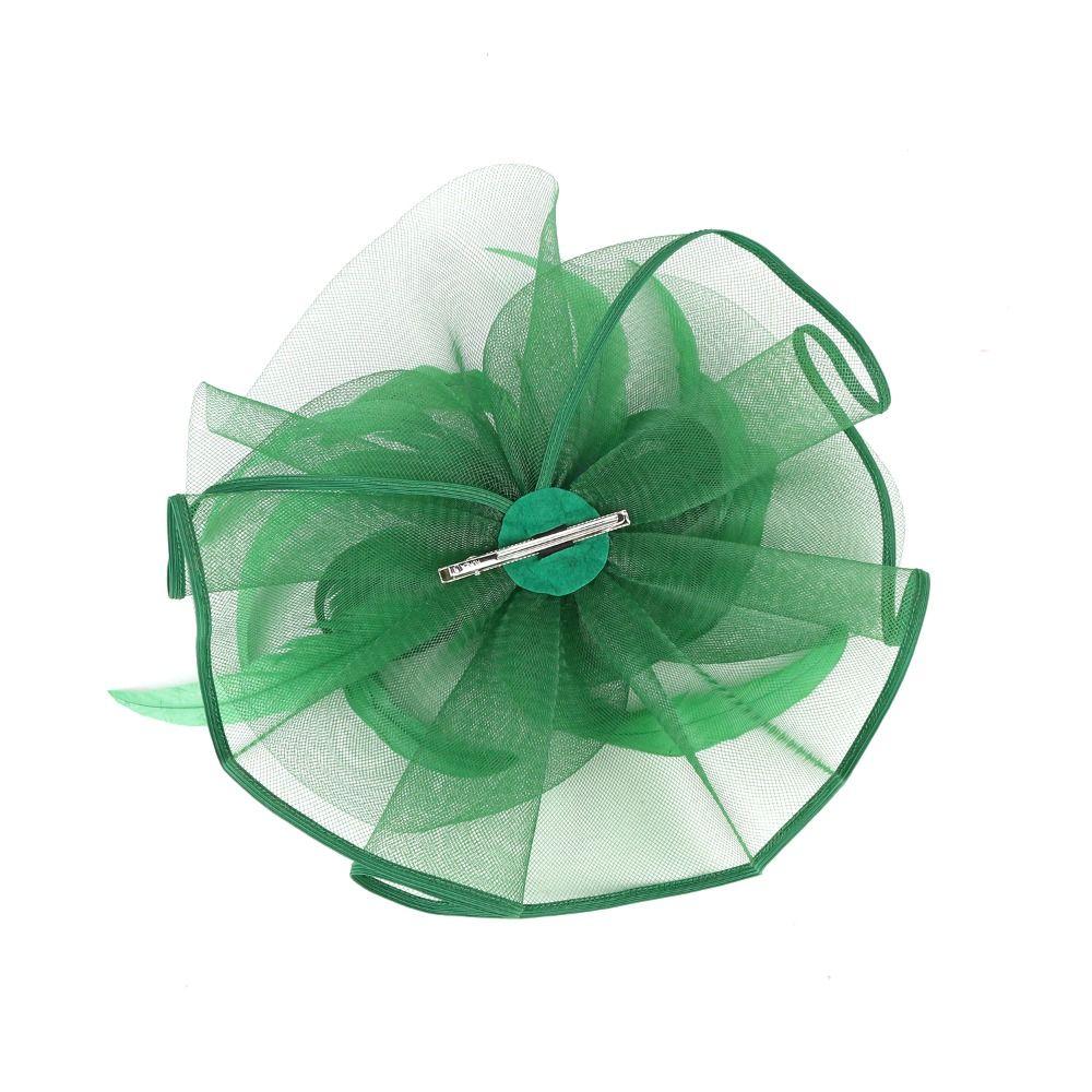 Formal Dress Top Hat Headband Stylish Wedding Feather Hat Headband Fashion Bridal Mesh Cap  Party