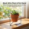 Wall Mounted Flower Shelf For Balcony Garden Plant Stand Space Saving Metal Coating