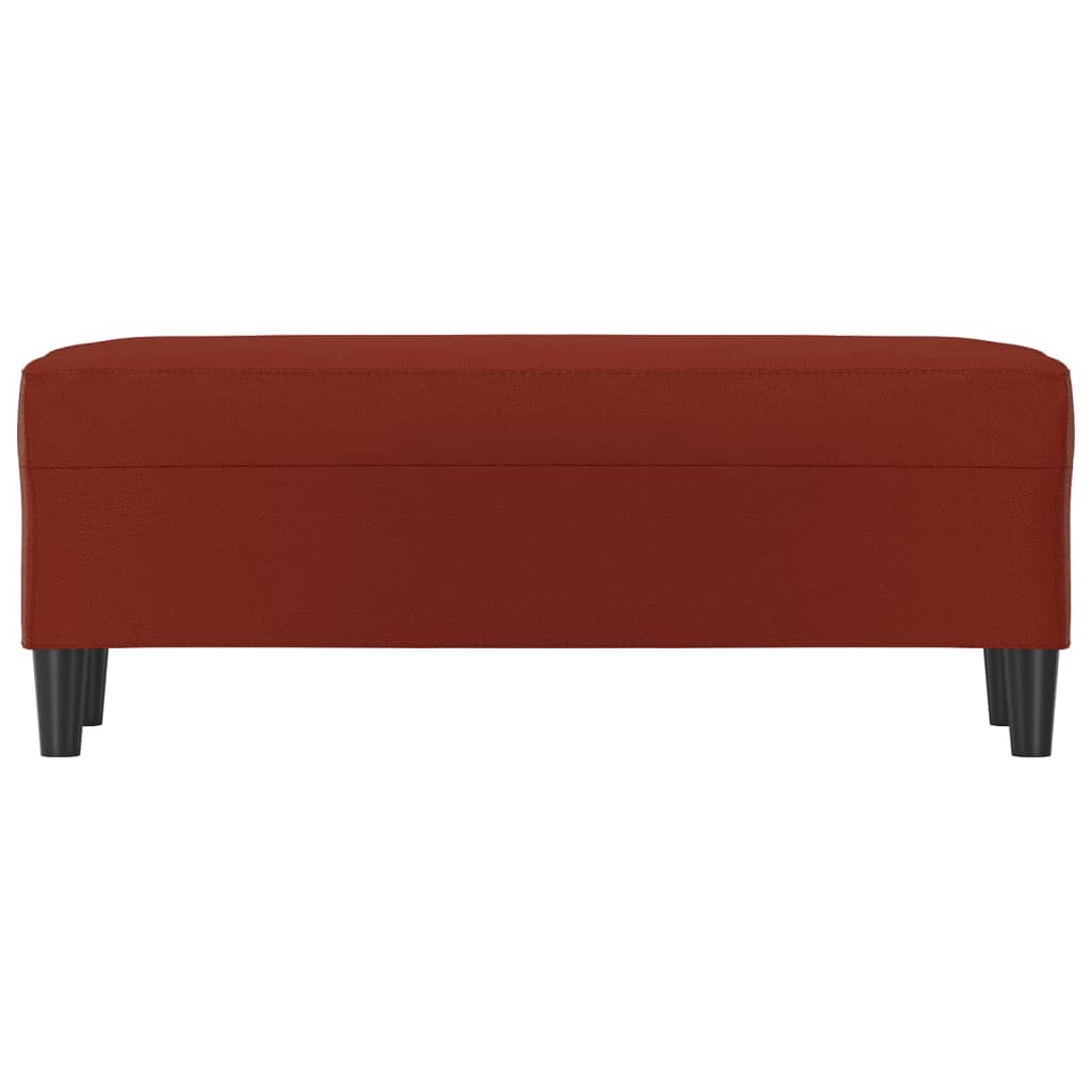 Vidaxl Bench, Wine Red, 100X35X41Cm, Upholstered with Faux Leather