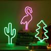 Neon Light Party LED Flamingo Pineappl Colorful Pink Led Night Light for Bedroom Decor Neon Sign Wallpaper Christmas Neon Bulb