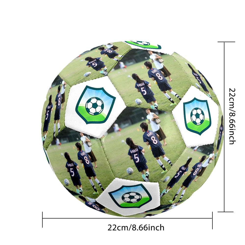 Soccer Match Friendship Customizable photos Size 5 Soccer football Machine Sewn Indoor/Outdoor Training and Matches Personalized Printing soccer