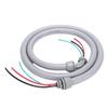 Power Whip Assembly 3 4inch 6ft Nonmetallic Liquid Tight Flexible Electrical Conduit with Wire for Small Split Air