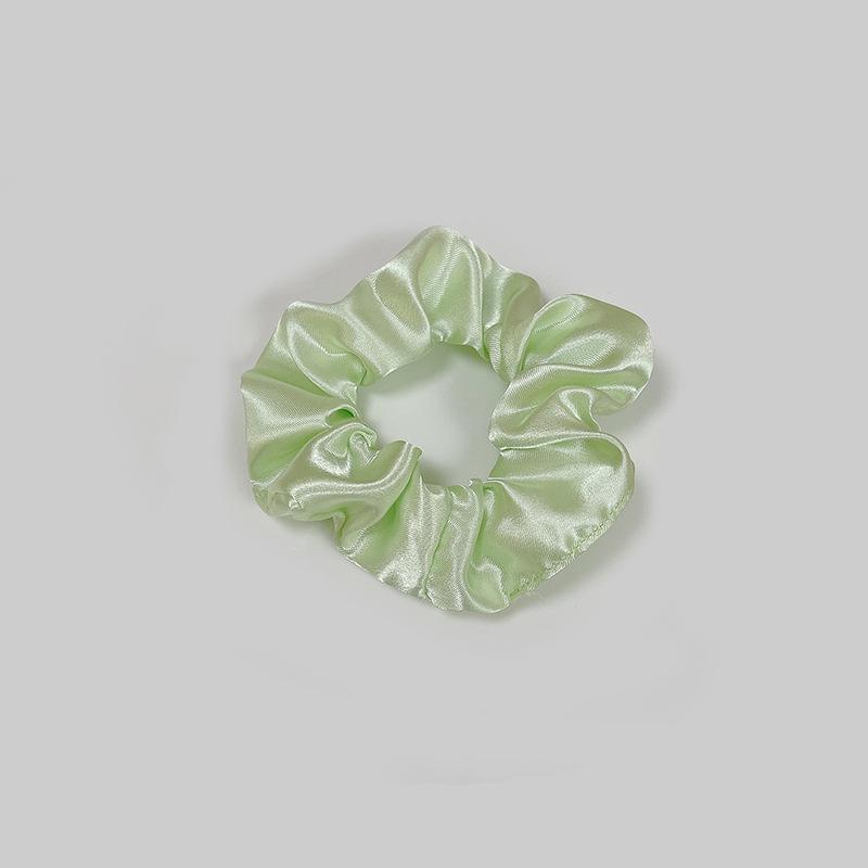 European-American Satin Pleated Hair Tie - French Minimalist Design