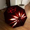 1pc Rammstein Flames Performance Themed High-quality Umbrella,Automatic Opening and Closing Umbrella,Multi-functional Umbrella G0811020
