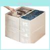 Japanese Style Cotton Linen Clothes Organizer With Dividers For Drawer Storage And Closet Use
