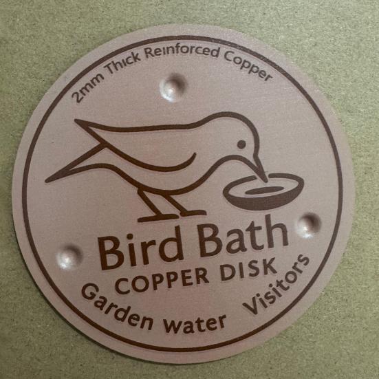 Hummingbird Bath Copper Disk Easy To Use Universal Fit Pure Copper Cleaning Disk with Triple-Point Support