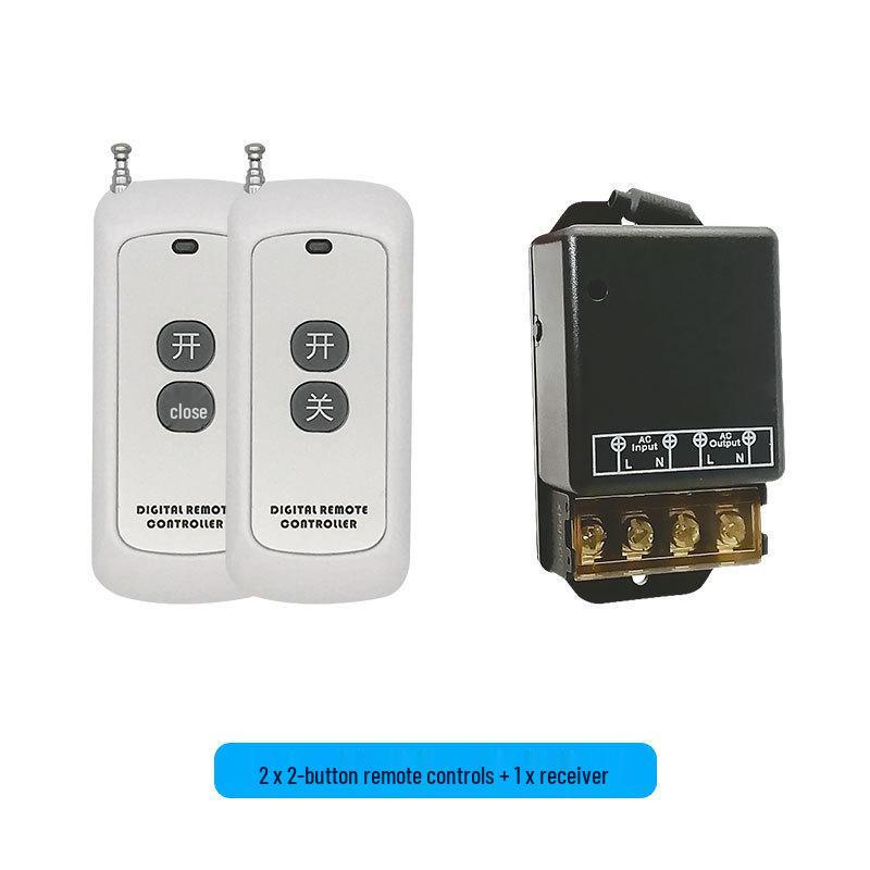 30A 220V AC High-Power Controller with 433MHz Wireless Remote for Water Pump/Motor.