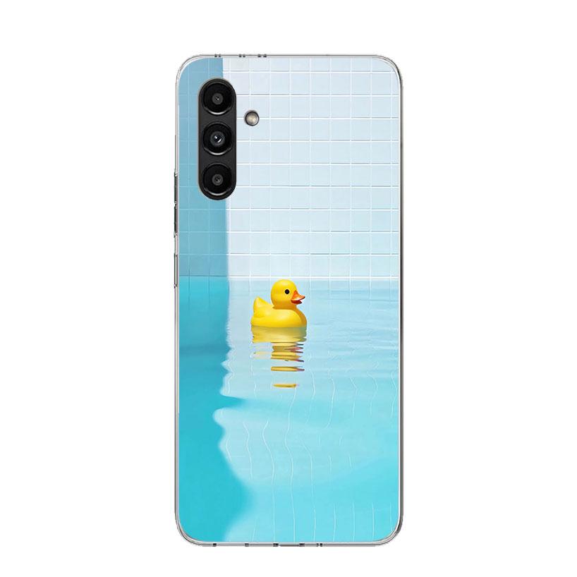 Rubber Ducks Swimming Pool Phone Case For Samsung Galaxy A17 A16 A14 A15 A13 A57 A56 A54 A55 A53 A37 A36 A34 A35 A33 A26 A24 A25
