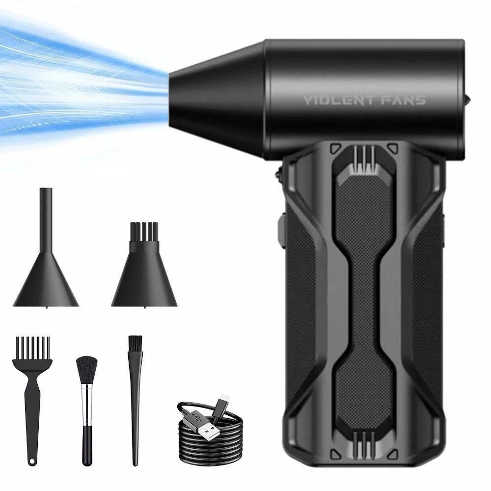 160000RPM High Power Electric Turbofan 52m/s Mini Portable Turbine Blower Hand Held Powerful Dust Removal Jet Fan