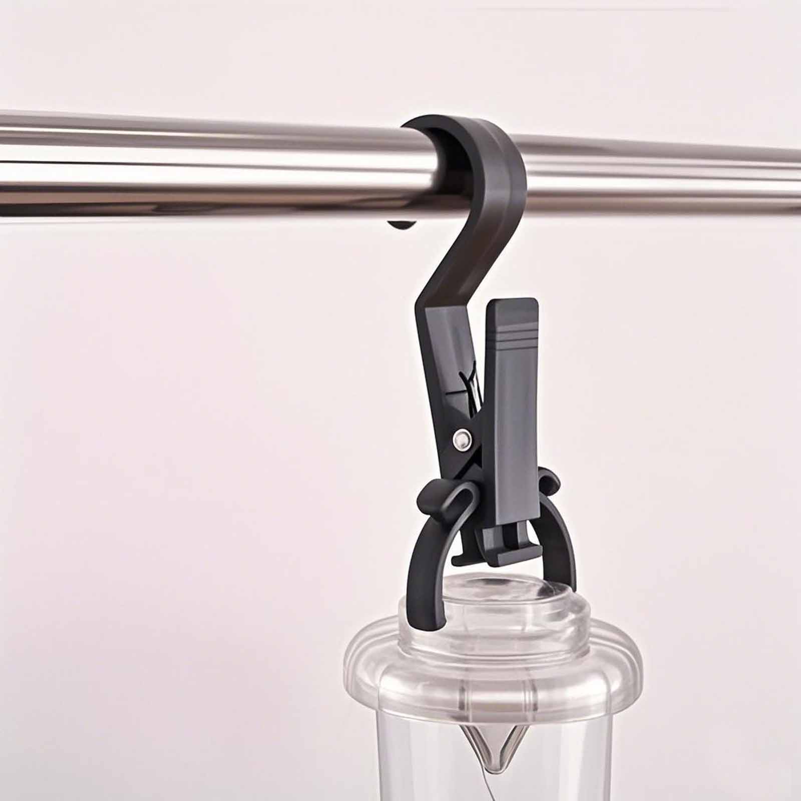 

Portable Tent Hook and Sky Curtain Clip – Outdoor Multi-Purpose Clip, Anti-Slip Hanging Object for Camping, Light, Tent Accessories, Travel Use One Size чёрный