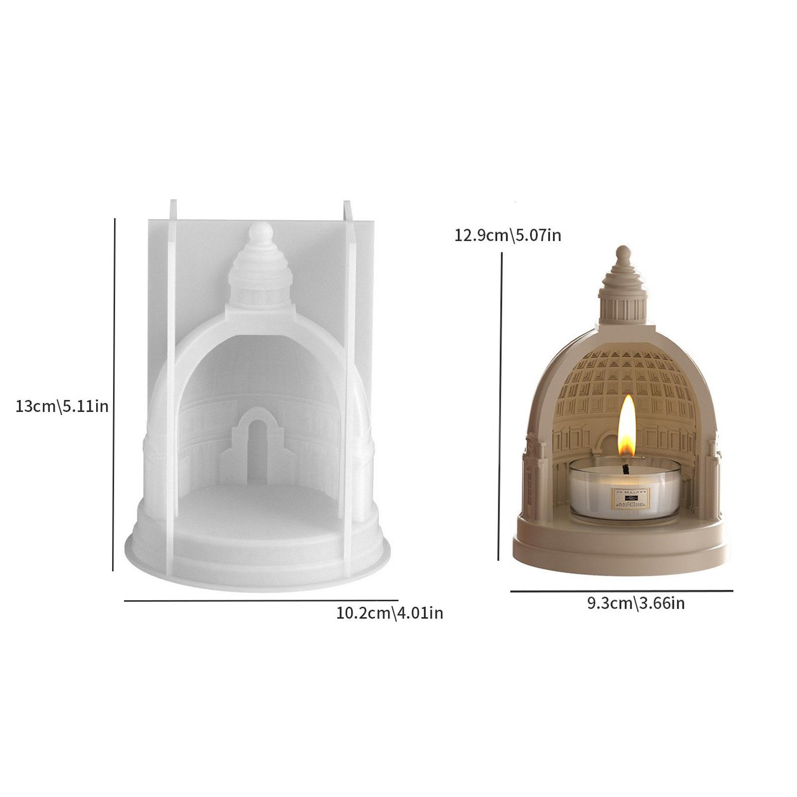 

Reusable Silicone Candle Holder Mold for Resin and Epoxy Casting. Non-stick design suitable for desk decorations and baking