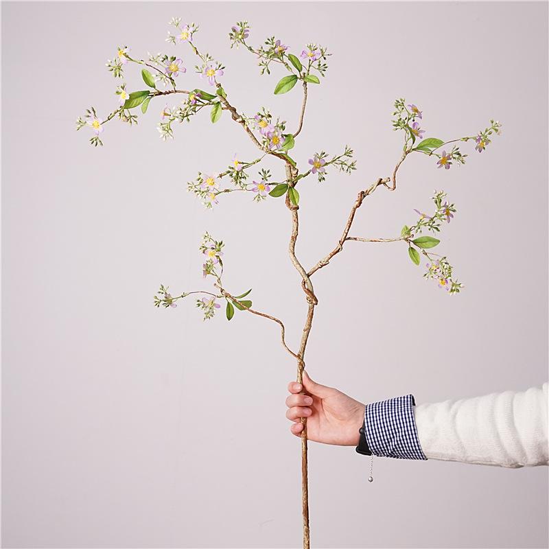 Artificial Flowers Wrap Around The Branches Begonia Home Christmas Weddings, Hotel Window Decorations, Chrysanthemums Branches