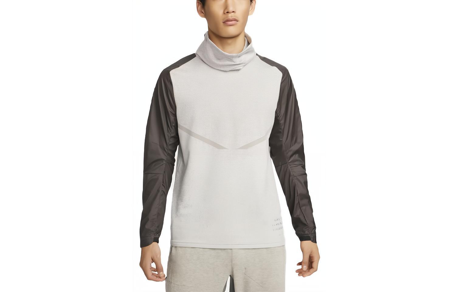 Мужские футболки Nike THERMA FIT ADV Пещерный камень Водолазка Умеренный прямой крой DM4629-289 M