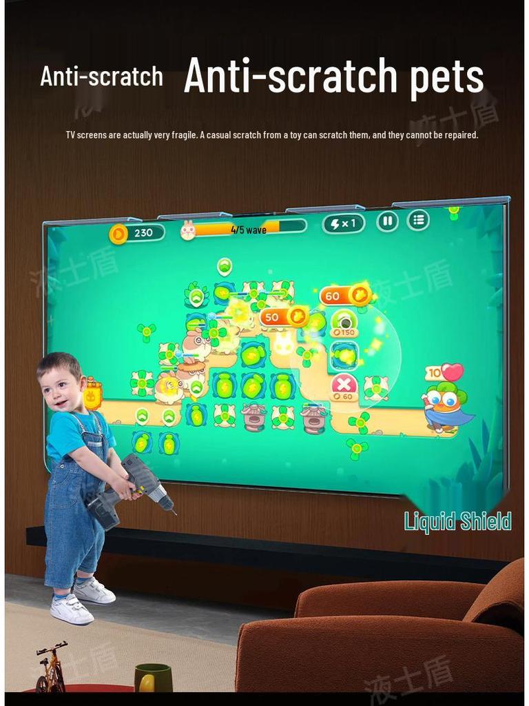 Anti-Blue Light Tempered Glass LCD Screen Protector: Shatterproof, Explosion-Proof, Child-Safe