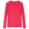 Kids Long Sleeve T Shirt Bright Pink Size 92