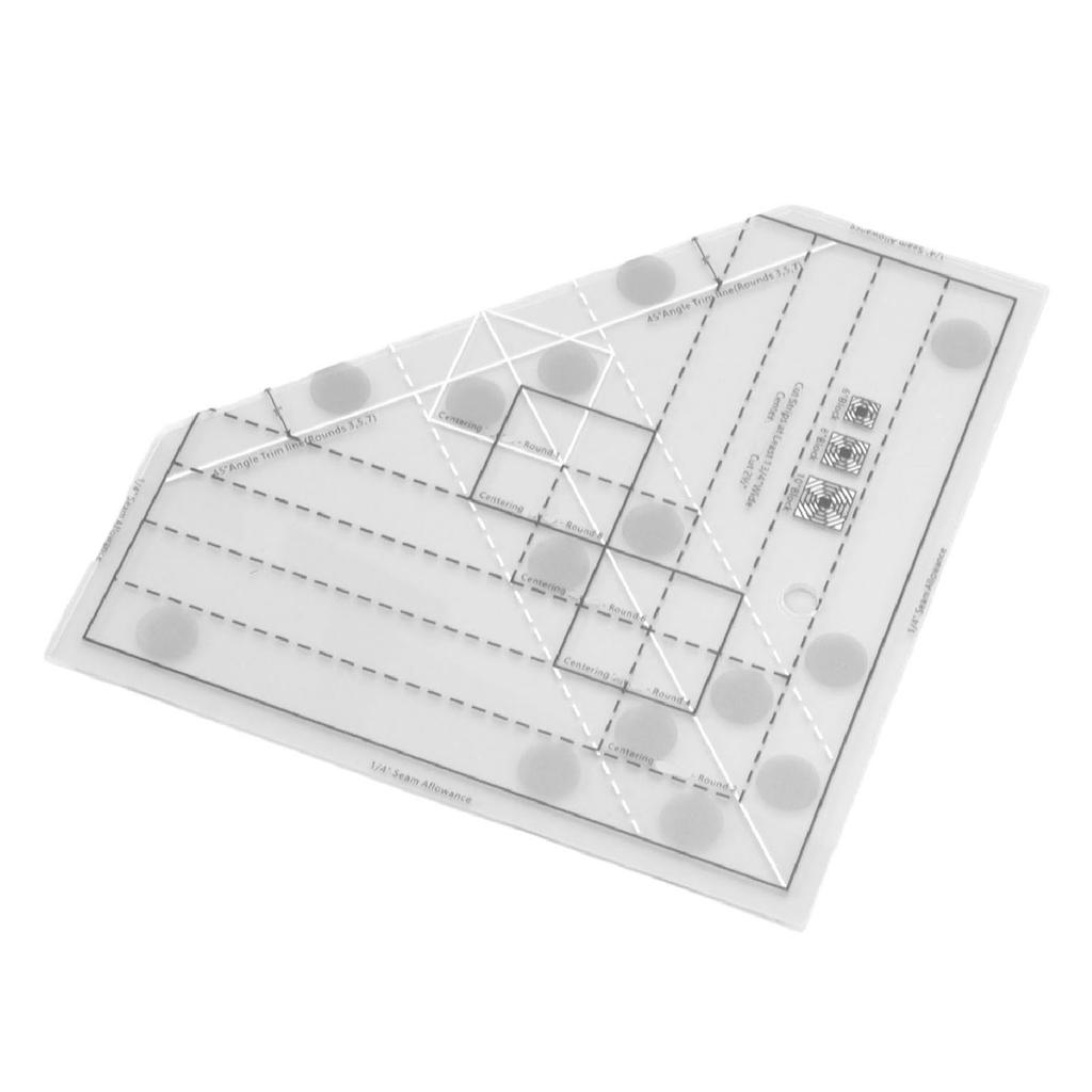 Raster Quiltlineal Professionelles Acryl Präzise Skala Haushaltsnählineal für DIY Nähen