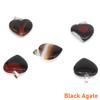 10PC/Set Love Heart Shaped Pendant Natural Stone Rose Quartz Crystal Turquoise Tiger Eye Aventurine Jewelry Making Necklace 20mm