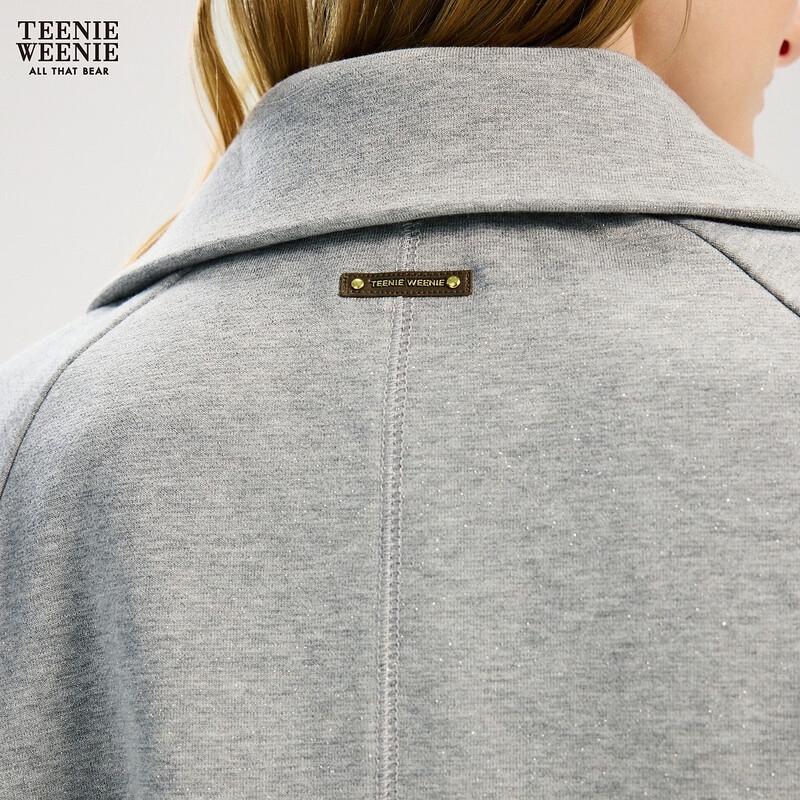 Teenie Weenie Women's Half-Zip Polo Sweatshirt
