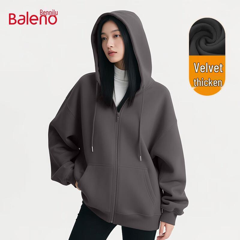 Baleno Women's Fleece Lined Full-Zip Hoodie