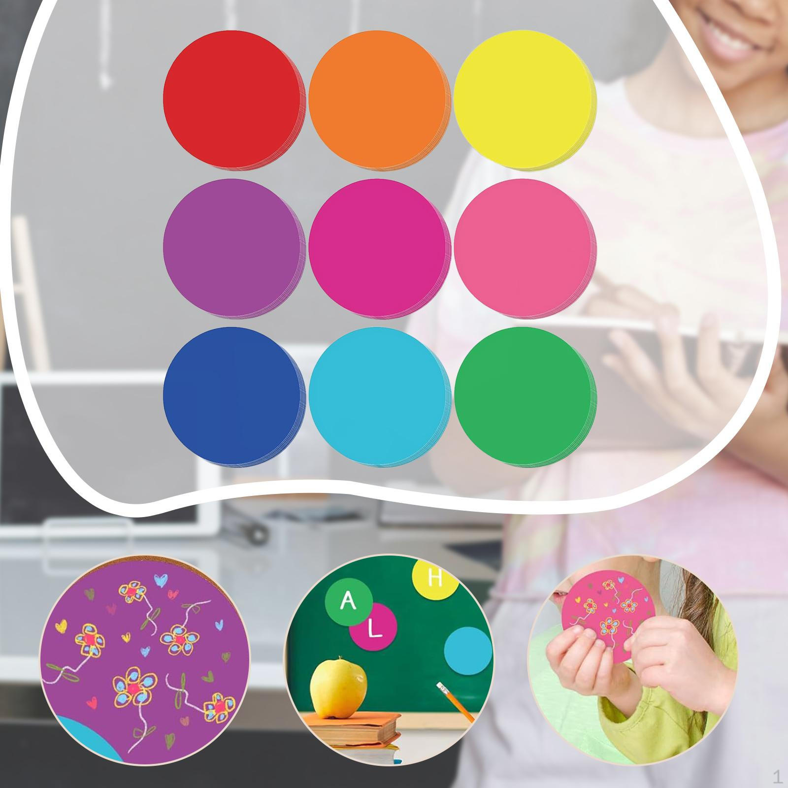 

108 штук круглых вырезов из бумаги, картон для доски объявлений, картон для детей, школа Small