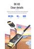 8K HDMI Braided Fiber Optic Cable 2.1 - Supports 8K/60Hz & 4K/120Hz for TV, Monitor, and Computer HD Connection