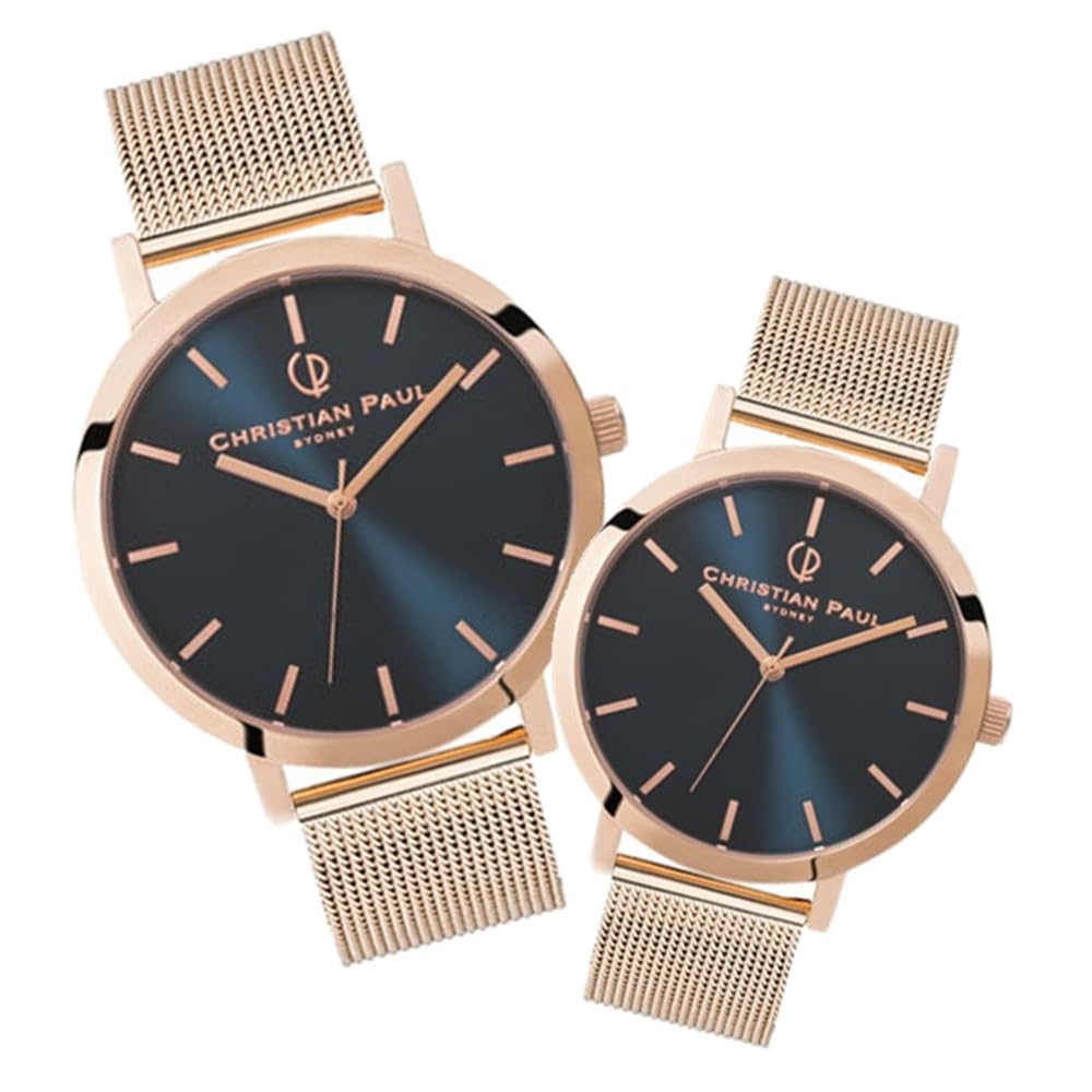 

Watch Pair Watch Storage Box Japan Limited Sunray Collection Matching Pink Gold Mesh [Christian Paul] Men s Women s U001PGM-UL01PGM []
