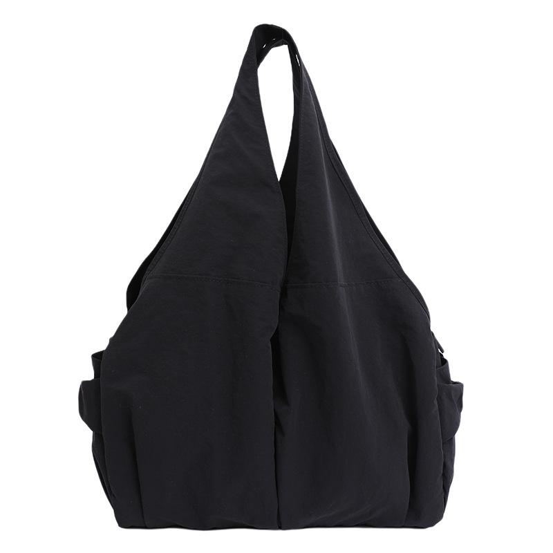 Japanese literature and art small, fresh, simple and large-capacity shoulder cloth bag women's leisure portable multi-pocket niche bag travel bag