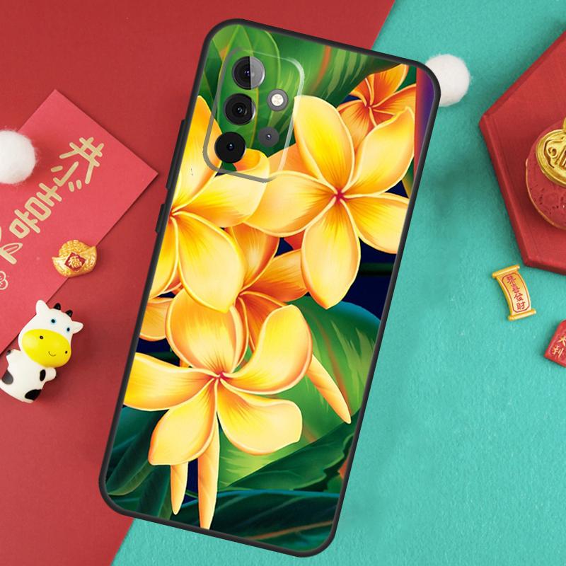 Tropical Paradise Hawaiian Flower Case For Samsung Galaxy A56 A36 A26 A16 A06 A13 A33 A53 A15 A35 A55 A34 A54 A12 A32 A52 A17