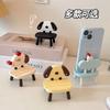 Cartoon Mini Chair Phone Stand Cute Desktop Holder Dorm Watching Shows