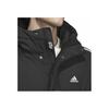 Adidas Puffy Sleeve Stripe Side Warm-Up Hooded Down Jacket Men Outerwear Black IT8732