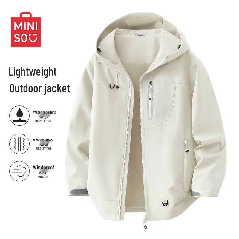 

MINISO Уличная водонепроницаемая куртка с капюшоном для хайкинга 2XL
