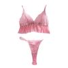 European and American New Sexy Lingerie Hot Perspective Underwear Two-piece Set of Fun Batch