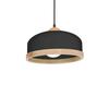 Lampa Wisząca Studio 1 E27 Czarny Wood Milagro Mlp8851