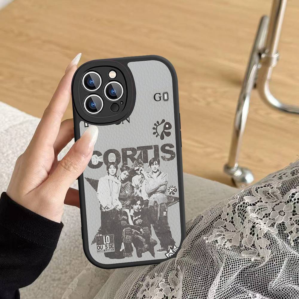 Горячий Kpop C-CORTIS Чехол для телефона Для iPhone 16 15 14 13 12 11 Pro Max Plus Кожаный Мягкий Чехол 11 pro max