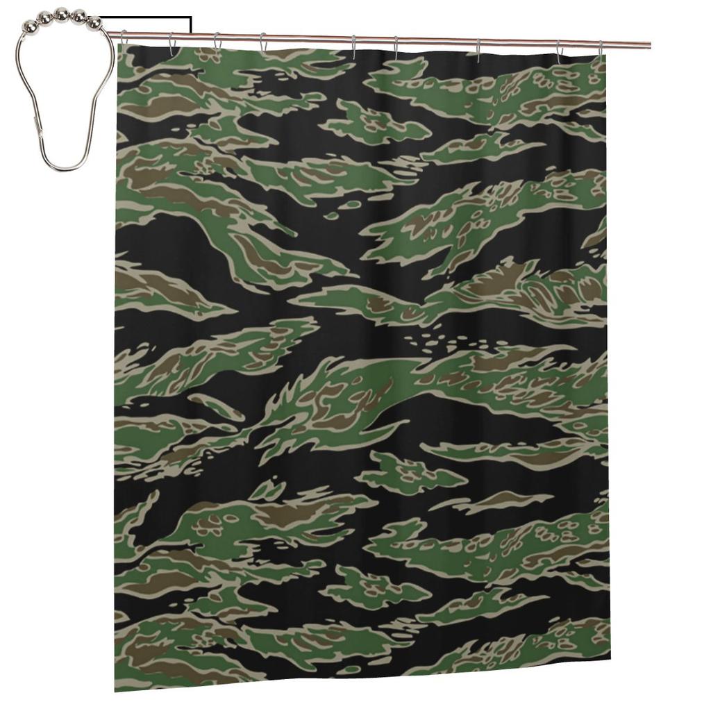 Tenda da Doccia Militare Camouflage Esercito Sfondo Camo Bagno Poliestere Impermeabile Tende da Bagno Con Ganci