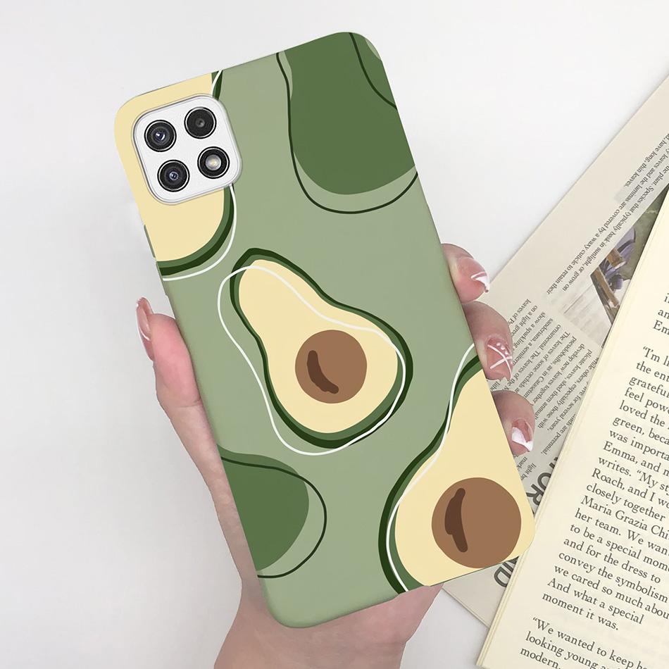 For Samsung Galaxy A22 A22s F42 5G Case Cute Avocado Silicon Back Soft Phone Cover For Samsung A 22 A 22s F 42 5G Colorful Shell
