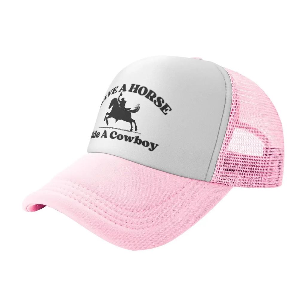 Save A Horse Ride Cowboy Hat Just Girl Who Loves Mom Mesh for Men Women Trucker s Baseball Cap