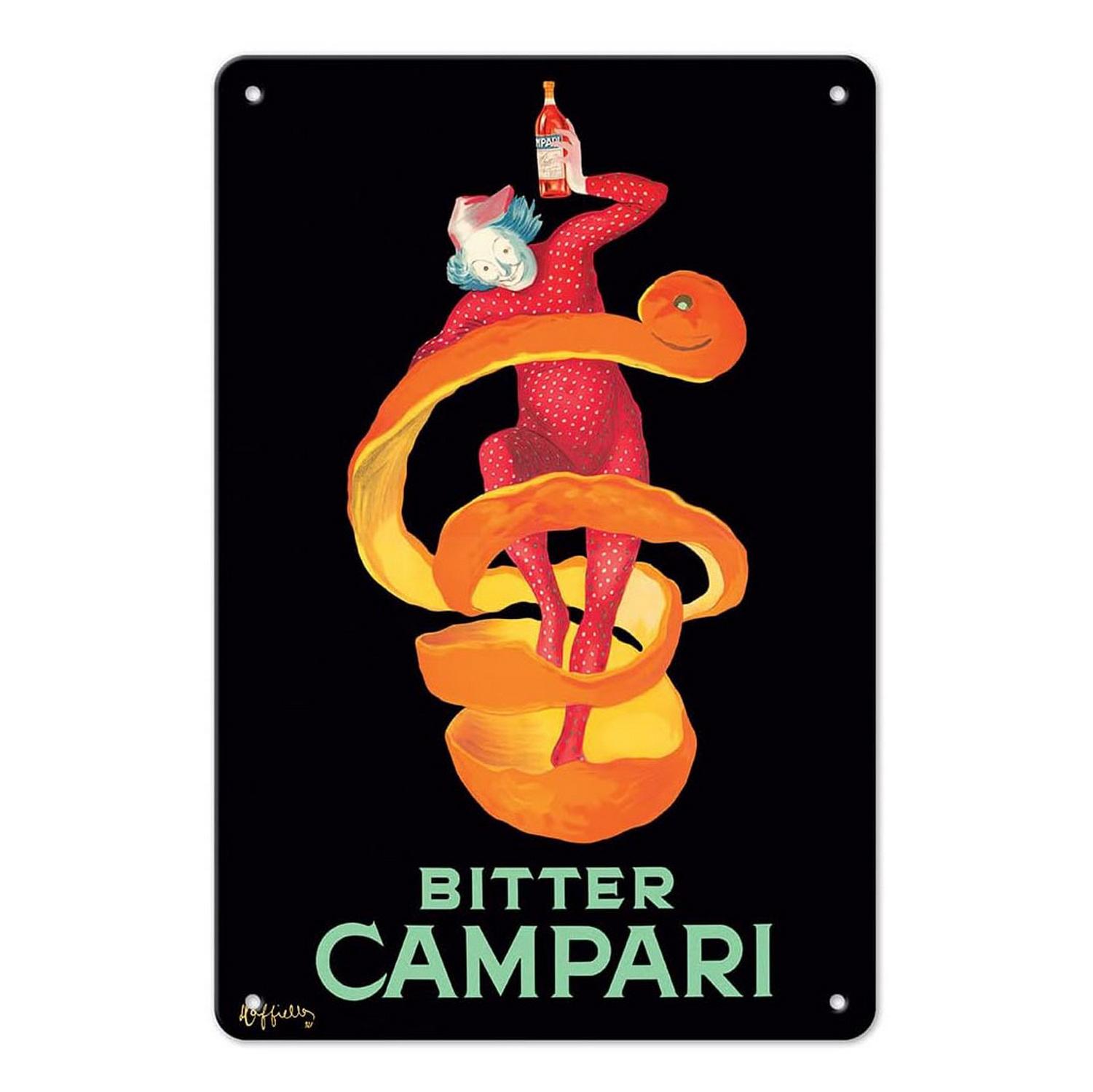 

Металеві таблички Campari, Плакат-декорація стіни Martini, Вінтажне мистецтво, Залізна картина для чоловічої кімнати, Домашнього кафе, Садового клубу, Ба 20x30cm（7.8x11.8inch）