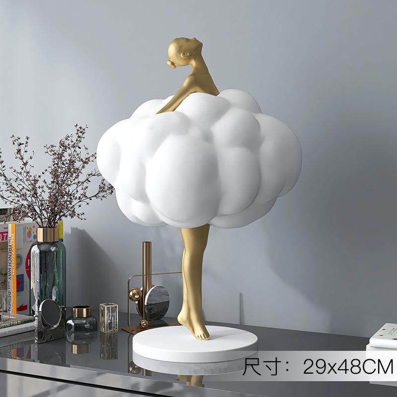 

BEPAN Creative people living room decor Porch TV cabinet Office desktop home accessories Birthday gifts 48x29cm