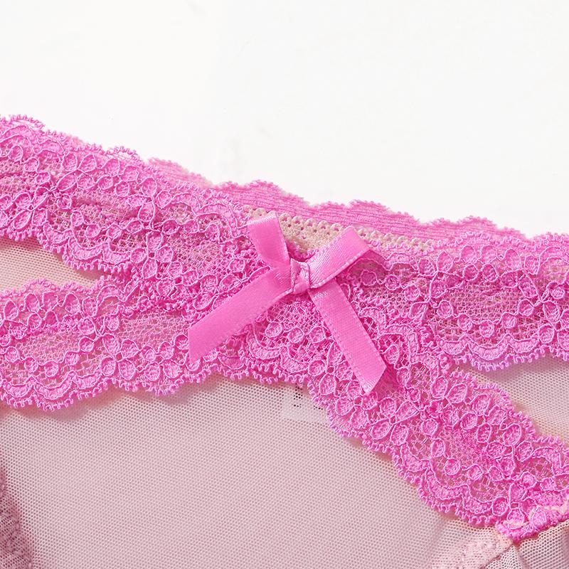 CINOON Perizoma Sexy Trasparente da Donna Basso con Bordi in Pizzo Fiocco Mutandine Ultra-Sottili Traspiranti Dolci & Seducenti Biancheria Intima Quotidiana