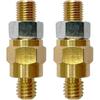 Ampper 3/8"-16 & 3/8"-24 Brass Long Stud Side Post Battery Terminal Bolt, Standard Battery Side Post Extender Stud Compatible with GM Post, Pack of 2