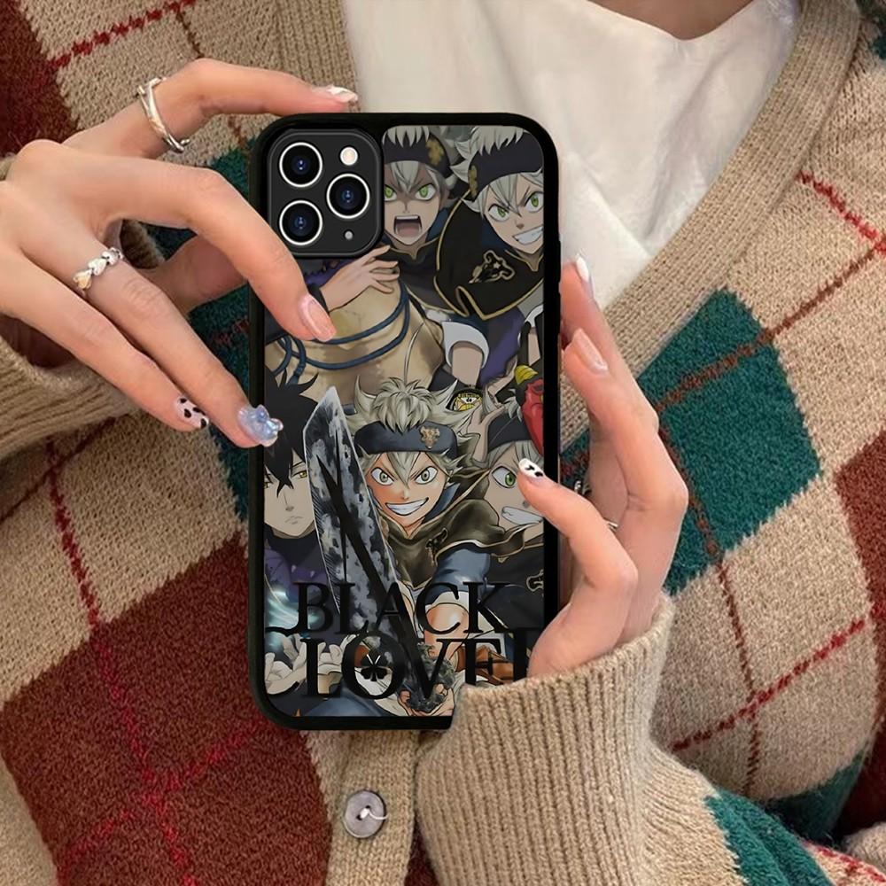 Black Clover Phone Case Silicone PC+TPU For For IPhone 11 12 13 14 15 16 Plus Pro Max Cover