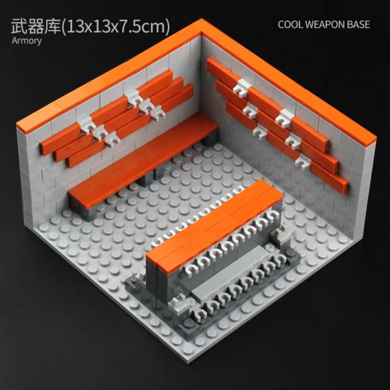 Armory Equipment Armory military model accessories supplement pack special forces equipment full military toy building blocks