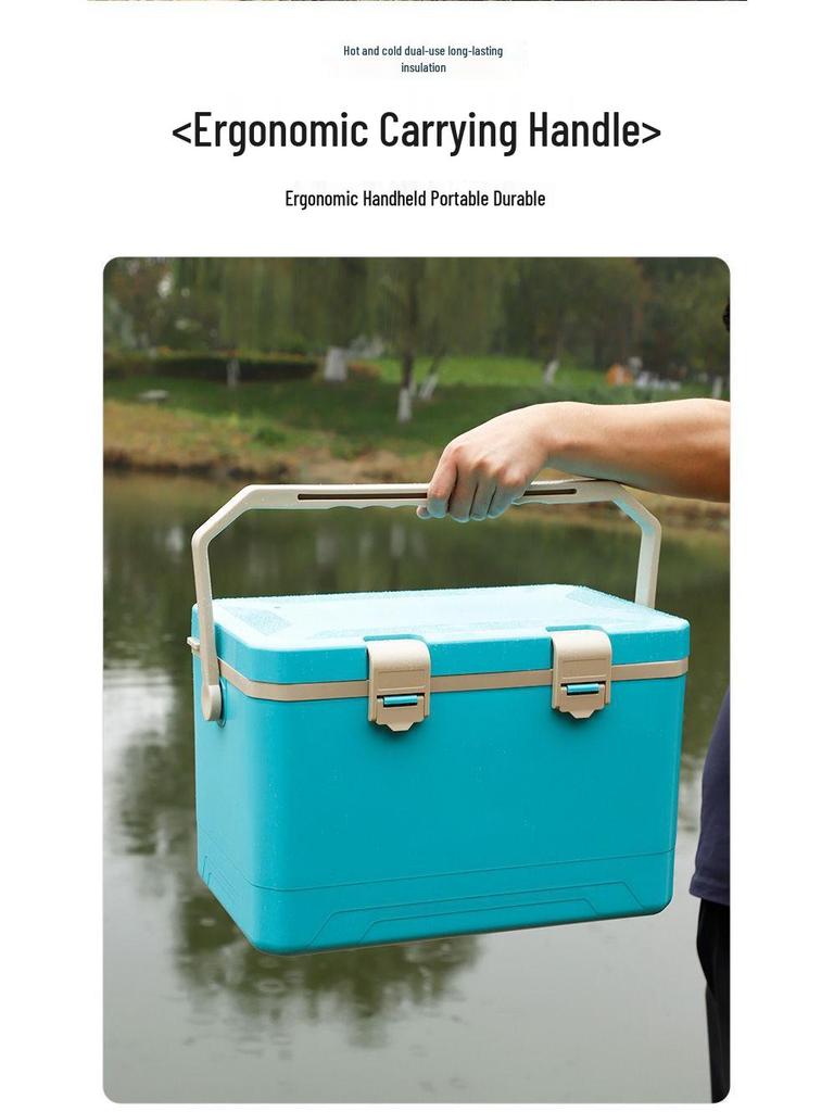 Sea Fishing Insulated Tackle Box with Oxygenator - Lightweight, Refrigerated, and Perfect for Live Shrimp.