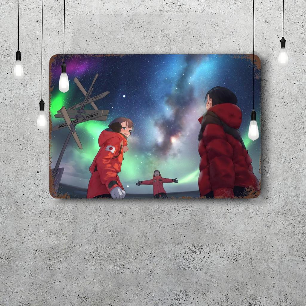 sora yori mo tooi anime Metal Signs wall decor Vintage Tin Signs Captain Metal Poster Decor for Bar Pub Club Wall Decoration