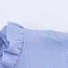 European Style 2026 Spring Stand Collar Long-Sleeve Layered Poplin Shirt