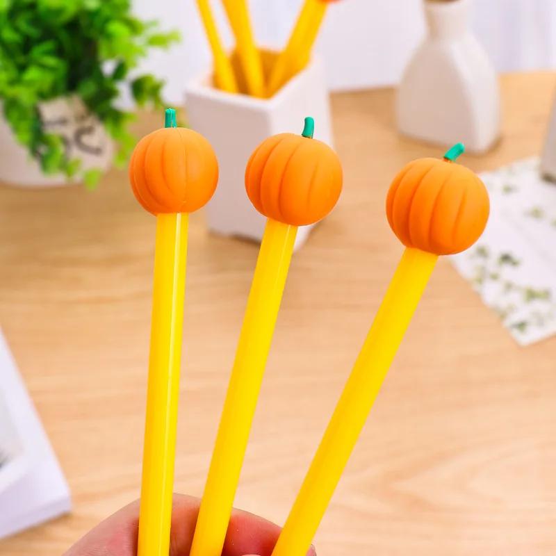 1 Pcs Hallowmas Pumpkin Pen 0.38mm Cute Pens Handle Gel Pen School Stationery Office Tools