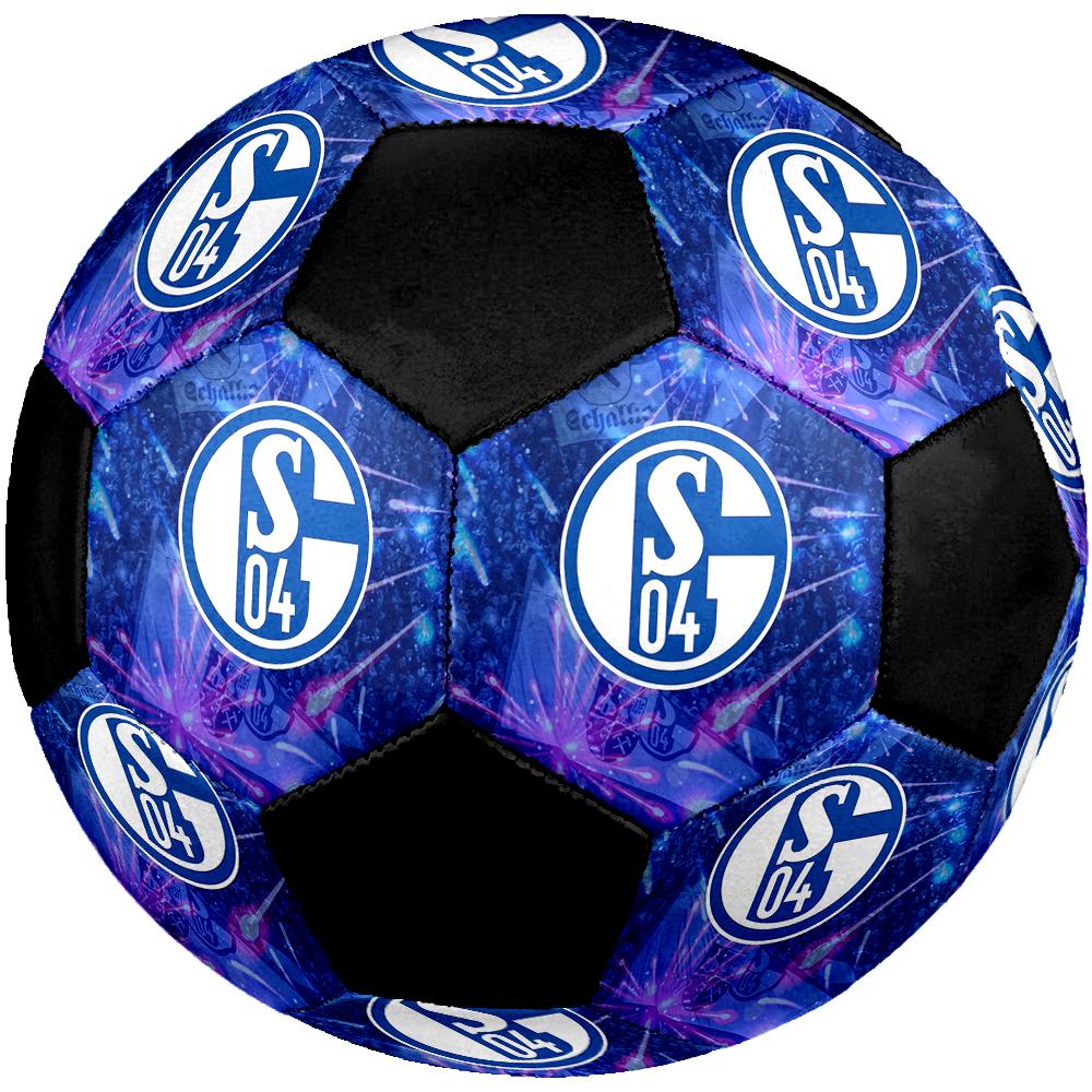 SIZE 5 FC Schalke 04 Soccer Ball Colorful All Ages Machine Stitched PVC Competition Ready Durable High-Bounce