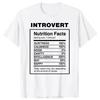 Humor Quotes Fitness Neutral Round Neck High Quality T-shirt Humor Introvert Joke Introvert Cotton T-shirt Genderless Top